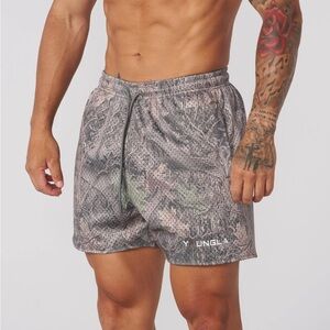 Young La Tree Camo Mesh Shorts - Green